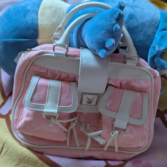 Playboy Pink and White Women's Bag - Picture 2 of 7